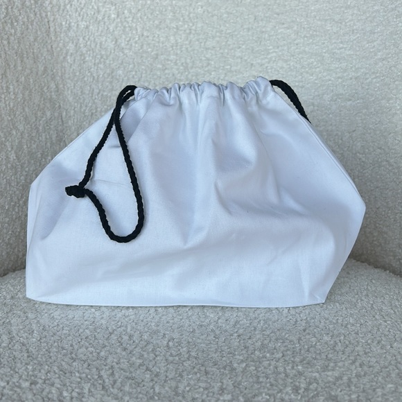 COPY - Chanel White Cotton Drawstring Bag - Picture 2 of 8